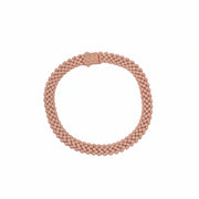 Rose Gold Woven Mesh Bracelet