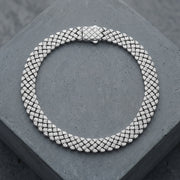 Silver Woven Mesh Bracelet