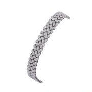 Silver Woven Mesh Bracelet