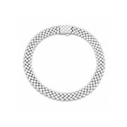 Silver Woven Mesh Bracelet