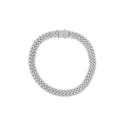 Silver Woven Mesh Bracelet
