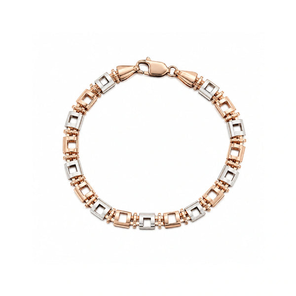 Dual Tone Square Bracelet