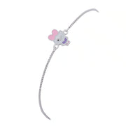 Pink Bow Charm Bracelet