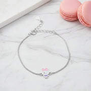 Pink Bow Charm Bracelet