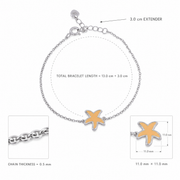 Golden Starfish Chain Bracelet