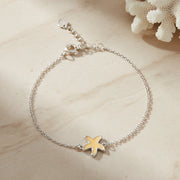 Golden Starfish Chain Bracelet