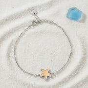 Golden Starfish Chain Bracelet