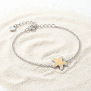 Golden Starfish Chain Bracelet