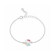 Rainbow Kitty Charm Bracelet