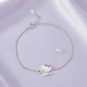 Rainbow Kitty Charm Bracelet