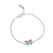 Pastel Butterfly Charm Bracelet