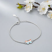 Pastel Butterfly Charm Bracelet