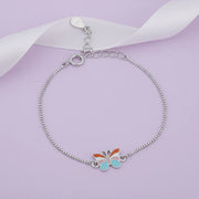 Pastel Butterfly Charm Bracelet