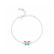 Pastel Butterfly Charm Bracelet