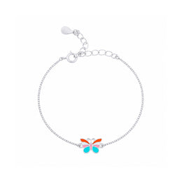 Pastel Butterfly Charm Bracelet
