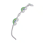 Rainbow Cloud Charm Bracelet