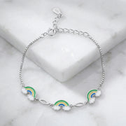 Rainbow Cloud Charm Bracelet