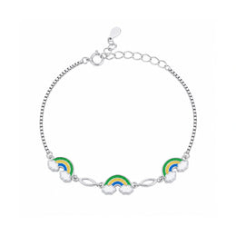 Rainbow Cloud Charm Bracelet