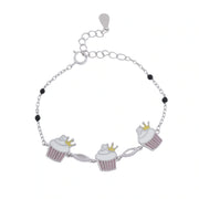 Princess Cupcake Charm Bracelet