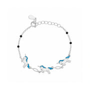 Blue Unicorn Charm Bracelet