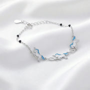 Blue Unicorn Charm Bracelet