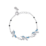 Blue Unicorn Charm Bracelet