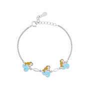 Blue Butterfly Charm Bracelet