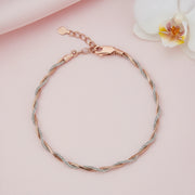 Rose Gold Twist Chain Bracelet