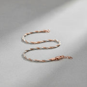 Rose Gold Twist Chain Bracelet
