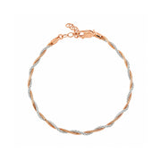 Rose Gold Twist Chain Bracelet