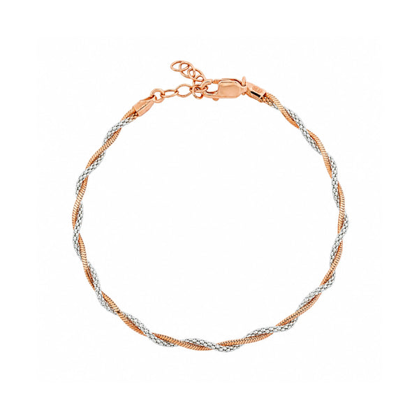 Rose Gold Twist Chain Bracelet