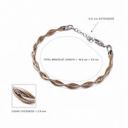 Twisted Dual Tone Bracelet