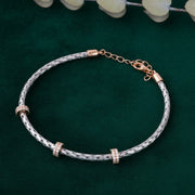 Twisted Rose Gold Mesh Bracelet