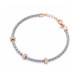 Twisted Rose Gold Mesh Bracelet