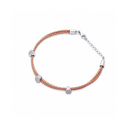 Blush Weave Crystal Bracelet