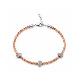 Blossom Weave Charm Bracelet