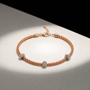 Blossom Weave Charm Bracelet