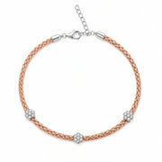 Blossom Weave Charm Bracelet