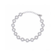 Crystal Halo Link Bracelet