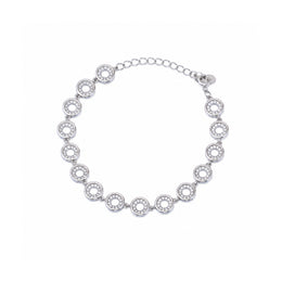 Crystal Halo Link Bracelet