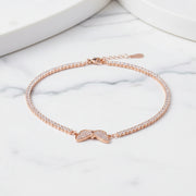 Crystal Bow Tennis Bracelet