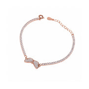 Crystal Bow Tennis Bracelet