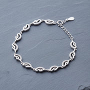 Crystal Wave Link Bracelet