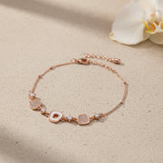 Blush Crystal Link Bracelet
