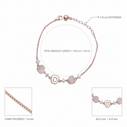 Blush Crystal Link Bracelet