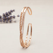 Rose Gold Chain Cuff Bracelet