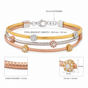 Trio Luxe Mesh Bracelet