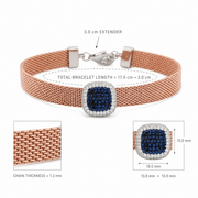 Midnight Rose Mesh Bracelet
