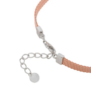 Sapphire-Blue Radiance Mesh Sterling Silver Bracelet