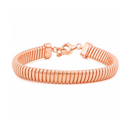 Rose Gold Ribbed Bracelet